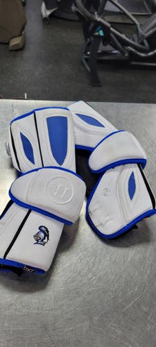 Used Warrior EVO PRO LG Lacrosse Arm Pads/Guards White LG 11497-C000154304
