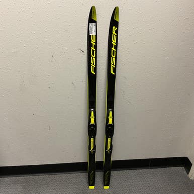 Used Fischer RCS SPRINT CROWN Boys XC Ski/Binding Black And Optic Yellow 120 cm 11855-S000196201