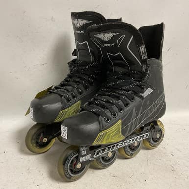 Used Mission BSX Roller Hockey Skates Black Senior 7 11855-S000196173