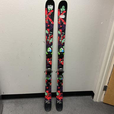 Used K2 JUVY TWIN TIPS Boys DH Ski/Binding Black And Purple 149 cm 11855-S000196162