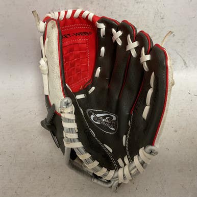 Used Rawlings PL10DSSW BB/SB Glove RH Throw White/Black/Red 10" 11855-S000195948