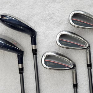 Jack Nicklaus Women’s Compri Golf Set (7/8 hybrids, 9 iron, PW, SW; 5 clubs) RH; Graphite Shafts