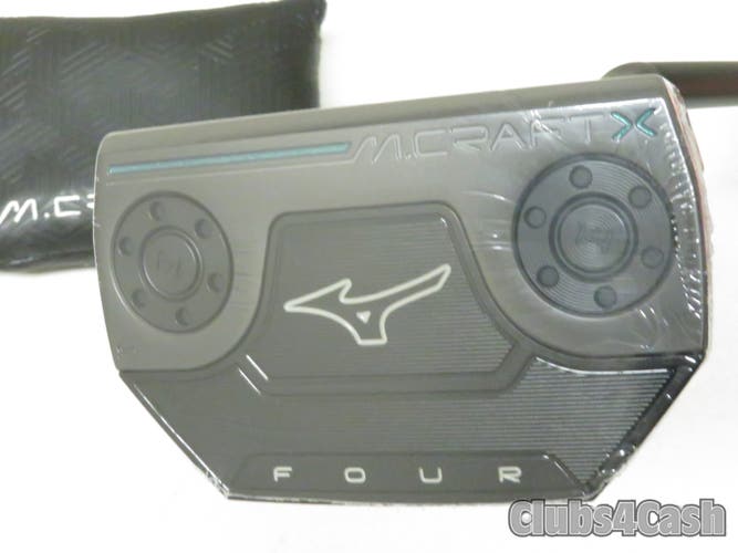 Mizuno M Craft X S 4 FOUR Putter Mallet Slant Black Steel 34" +Cover  NEW