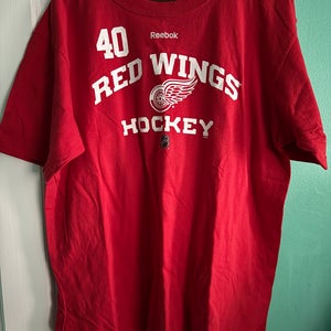 Red XL Henrik Zetterberg Detroit Red Wings Adult Unisex Reebok Shirt (New)