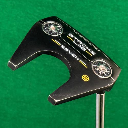 Odyssey Stroke Lab Seven S Black 34.25" Slant-Neck Mallet Putter w/Super Stroke