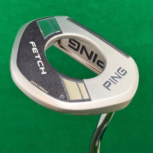 Ping 2024 Fetch Black Dot Raw Blast 34" Double-Bend Mallet Putter Golf Club
