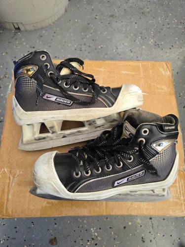 Bauer Supreme One75 Hockey Goalie Skates Regular Width Size 4 (Used)