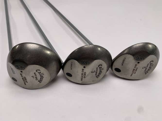 Callaway Original Great Big Bertha Wood Set Driver 3 5 | 9* 15* 18* Regular RH