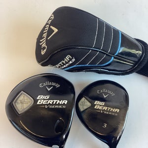 Callaway Big Bertha V Series Fairway Woods Set Driver & 3 Wood Ladies Graphite