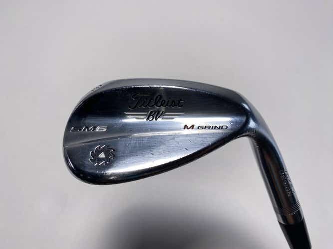 Titleist Vokey SM6 Tour Chrome Lob Wedge LW 58* 8 Bounce Wedge Steel Mens RH
