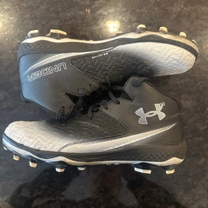 Men's Size M 14.0 (W 15.0) Under Armour Spotlight MC Mid Top Molded Cleats (Used)