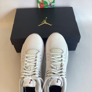 Nike Air Jordan ADG 3 Golf Shoes Size 7.5 White Fire Tech Grey Black