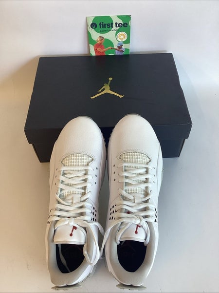 Nike Jordan ADG 3 White/Fire-Tech Grey-Black Golf Shoes Size US 7.5 NEW