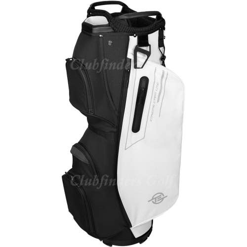 NEW Tour Edge Xtreme Lite White/Black 5-Way Golf Cart Bag w/ Raincover