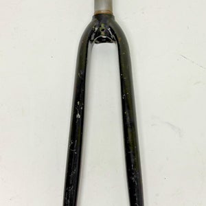 Vintage Black Steel 700C Road Bike Fork 185mm 1-1/8" Threadless Steerer Tube