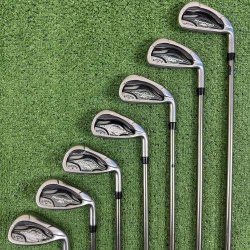 Callaway Steelhead XR Iron Set 5-PW AW UST Recoil F3 Regular Flex Graphite