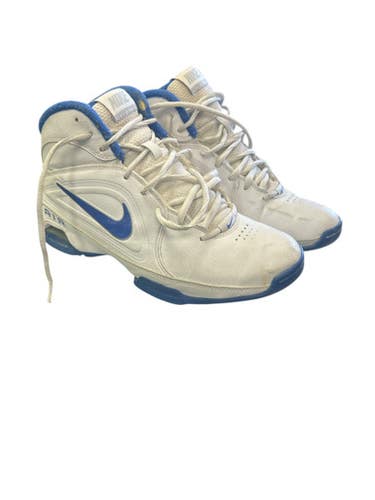 Used Nike AIR Basketball Shoes M White And Royal Blue Senior 7.5 11862-S000091972