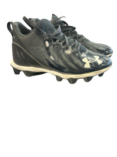 Used Under Armour Jr FB Cleats Black And White Junior 04.5 11862-S000091969