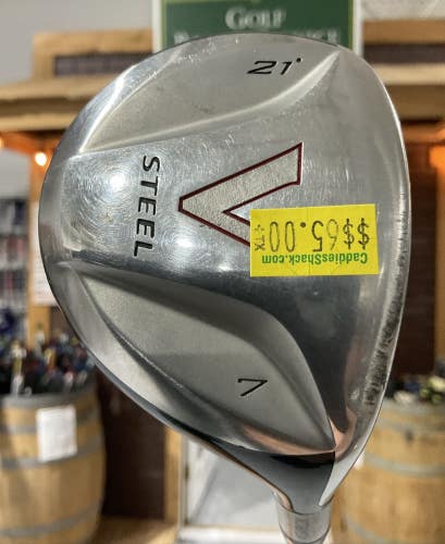 TaylorMade V STEEL 21 #7 Fairway Wood 42" ULTRALITE Regular Flex Graphite RH