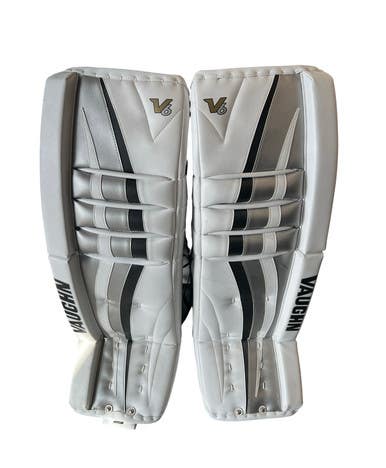 Used Vaughn VELOCITY V6 Goalie Leg Pads Senior Black 36" 10299-S000304073
