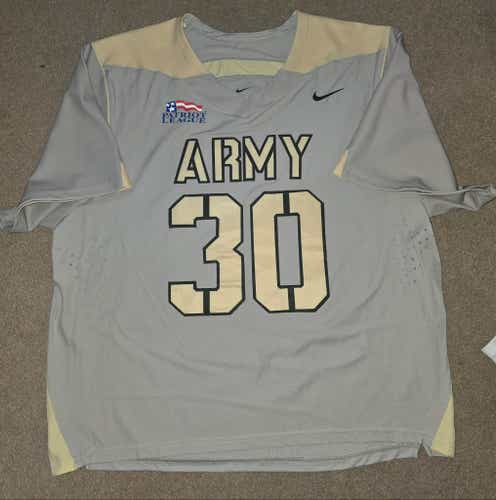 Army West Point Black Knights Lacrosse Nike Game Worn Jersey