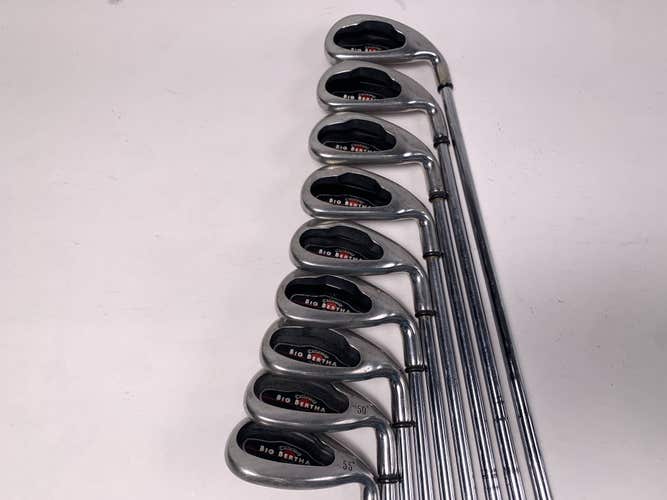 Callaway Big Bertha 2006 Iron Set 4-PW+GW+SW Big Bertha Uniflex Steel Mens RH