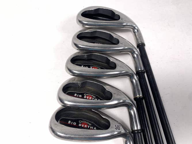 Callaway Big Bertha 2004 Iron Set 7-PW+GW RCH 75i Firm Graphite Mens RH