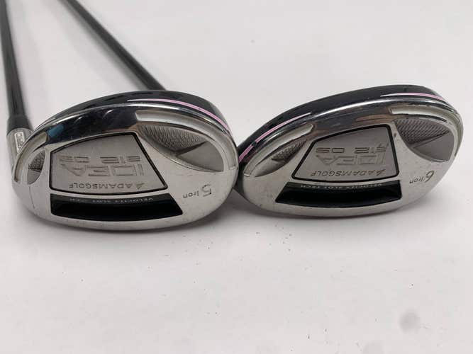 Adams Idea A12 OS 5 & 6 Hybrid Set 25* 28* Idea UltraLite 50g Ladies Graphite RH