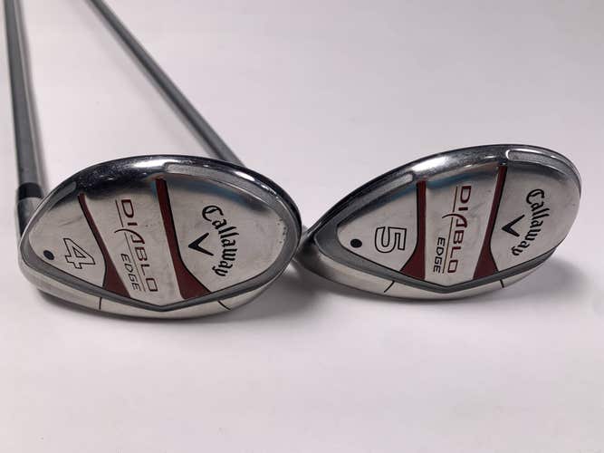 Callaway Diablo Edge 4 & 5 Hybrid Set 24* 27* 55g Ladies Graphite Womens RH