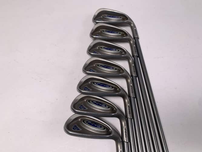 Ping G5 Iron Set 6-PW+GW+SW White Dot 3* Up TFC 100 I Soft Regular Senior RH