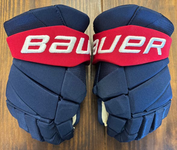 (Brand New) Washington Capitals BAUER Stadium Series Pro Stock Hyperlite 14” Hockey Gloves