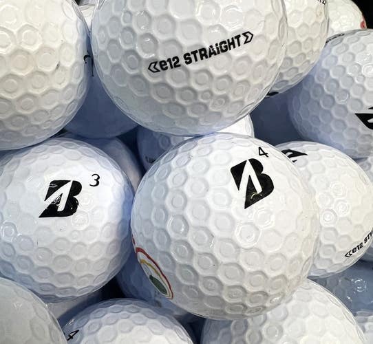 12 Premium AAA White Bridgestone E12 Straight Used Golf Balls