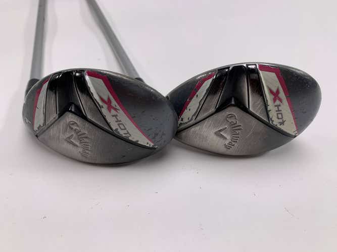 Callaway 2013 X Hot Womens 4 & 5 Hybrid Set 22* 25* Ladies Graphite Womens RH