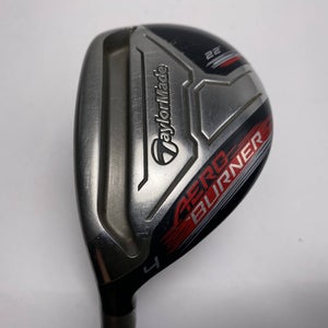 TaylorMade Aeroburner Black 4 Hybrid 22* REAX 60g Regular Graphite Mens LH