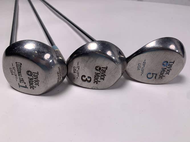 TaylorMade Pittsburgh Persimmon Wood Set Driver 3 5 | 12* 17* 18* Womens RH