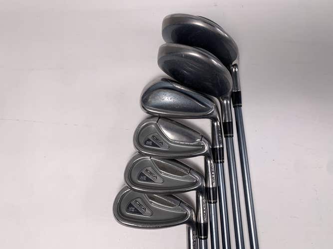 Adams Idea Womens a2 OS Hybrid Iron Set 3 & 5 FW 7-PW Aldila Idea Womens 55g RH