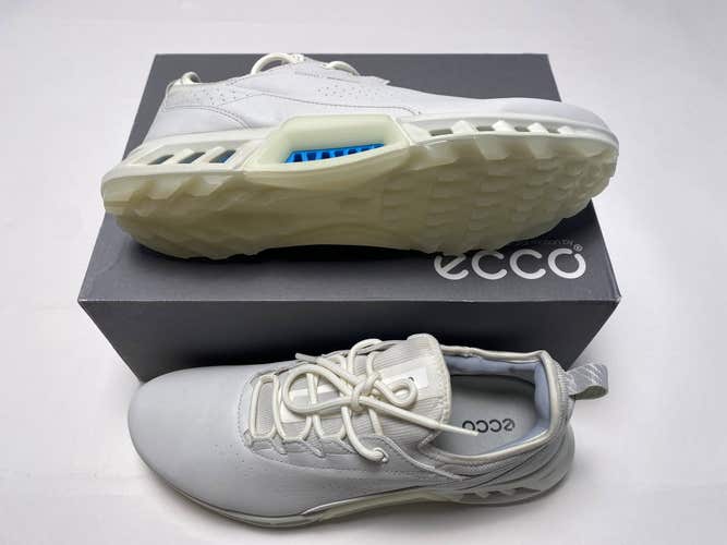 ECCO Golf Biom C4 Golf Shoes White Blue Women's SZ 10 (130903 01007)