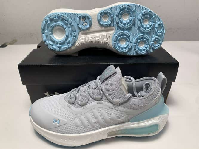 Under Armour Phantom Fore Waterproof Golf Shoes Grey Womens SZ 7.5 (3028244-101)