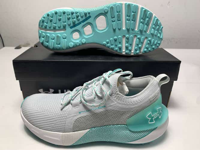 Under Armour Phantom Waterproof Golf Shoes Grey Women's SZ 9.5 (3027090-101)