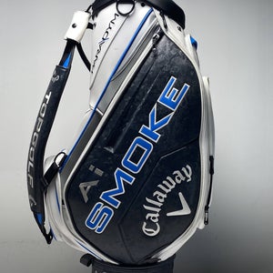 Callaway Paradym Ai Smoke Staff Bag White 6-Way Divide Single Strap Golf Bag