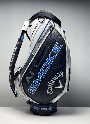 Callaway Paradym Ai Smoke Staff Bag White 6-Way Divide Single Strap Golf Bag