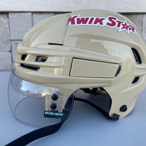 CCM Tacks 910 Pro Stock Hockey Helmet Wheat Beige Medium Visor Combo 6975