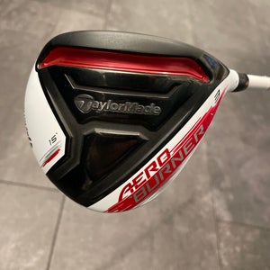 Men's 2015 TaylorMade Aero Burner Right Handed Fairway Wood Stiff Flex 3 Wood (Used)