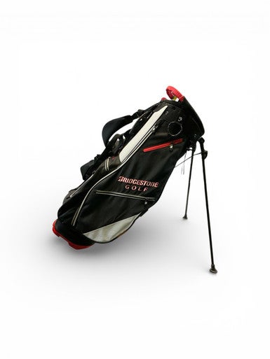 Used Bridgestone 5 WAY STAND BAG Mens Stand Bag White/Black/Red 11873-S000227891