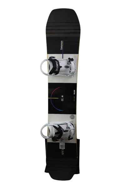 USED 2022 Salomon Huck Knife Snowboard - 158cm - Black/Blue - 5th Element Stealth 3 Bindings