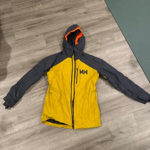 Yellow Men's Large Helly Hansen Jacket (Used)