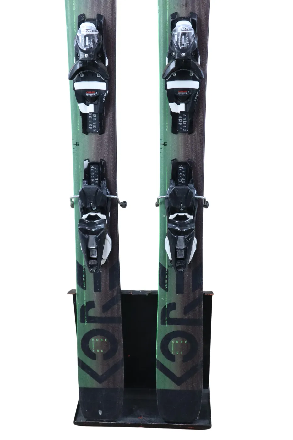 USED 2023 Head Kore 105 Skis - 163cm - Grey/Black - Look NX 12