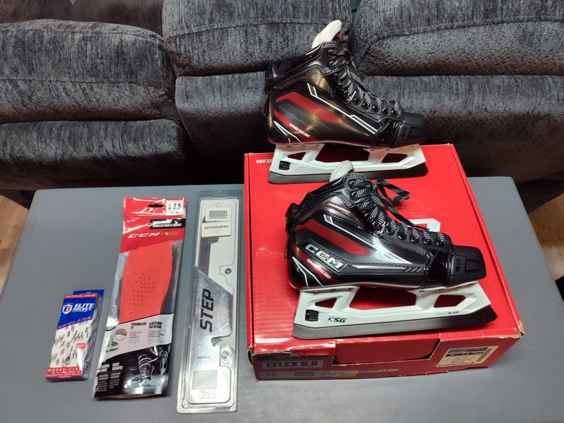 CCM Goalie Skates - Eflex 6.9 - Size 6.5 - Step Steel 4 mm - Used three times