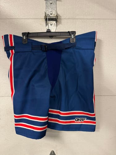 Blue Junior Large Hockey Pant Shell Pro Stock (New)