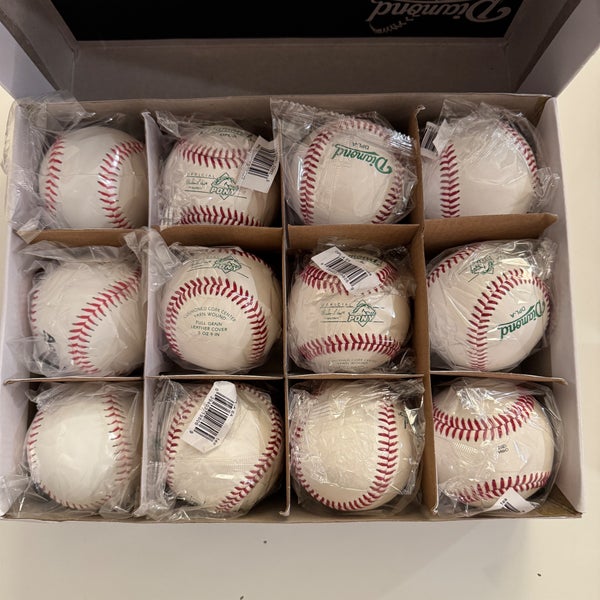 NEW Diamond DPL-A Tournament Grade Pony Stamped Baseballs 12 Pack (1 Dozen)